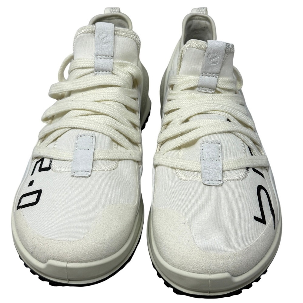 ECCO Biom 2.0 White Leather Textile Sneakers Womens 8-8.5 80065352587 Low Top - Picture 9 of 9
